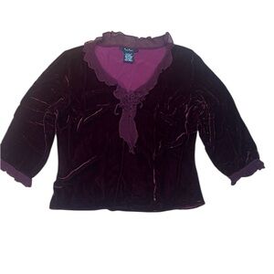 ECI New York vintage Purple Velvet Women’s Top
Size: M | ECI New York